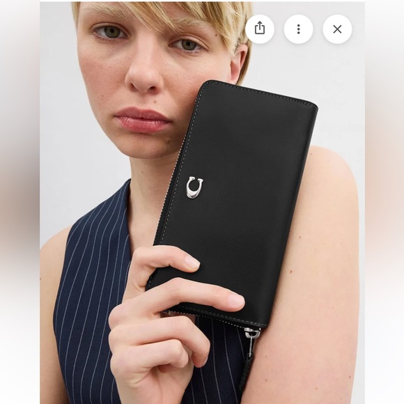 Coach Women's Essential Accordion Zip Wallet, Black, NWT - Picture 3 of 11